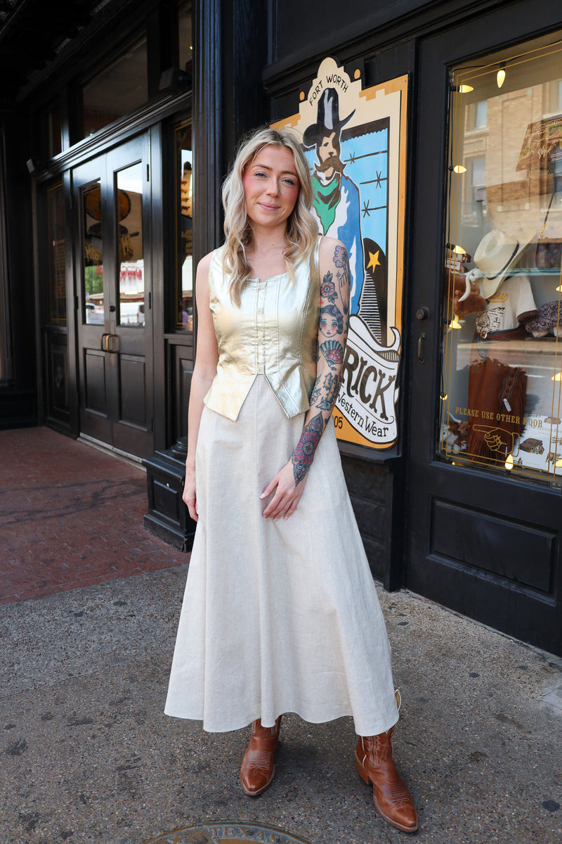 MADE IN STUDIO MARTEL MAXI DRESS