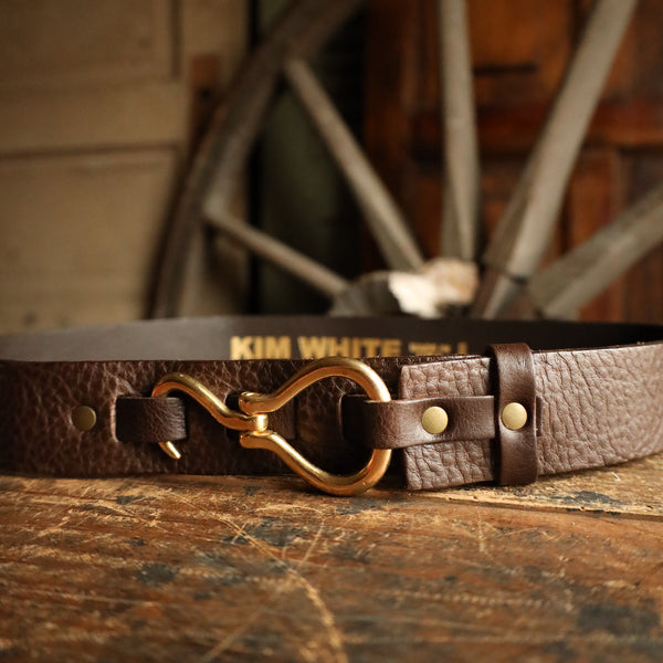 【 flexwitme 】FWM LOGO LEATHER BELT The Kentucky Belt – Clayton & Crume