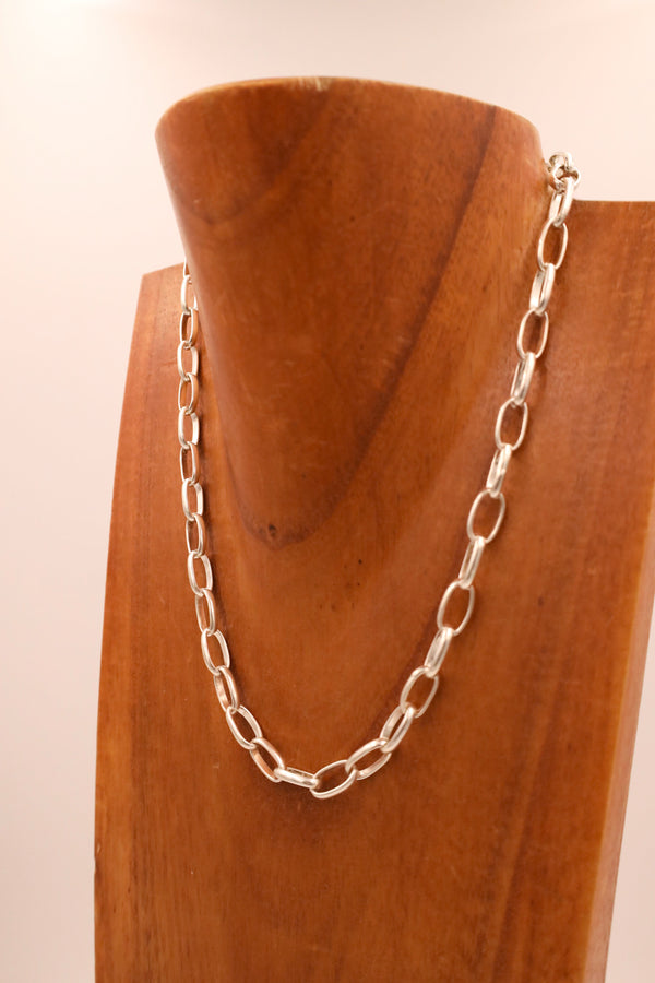 21" paperclip necklace with 10" gauge.