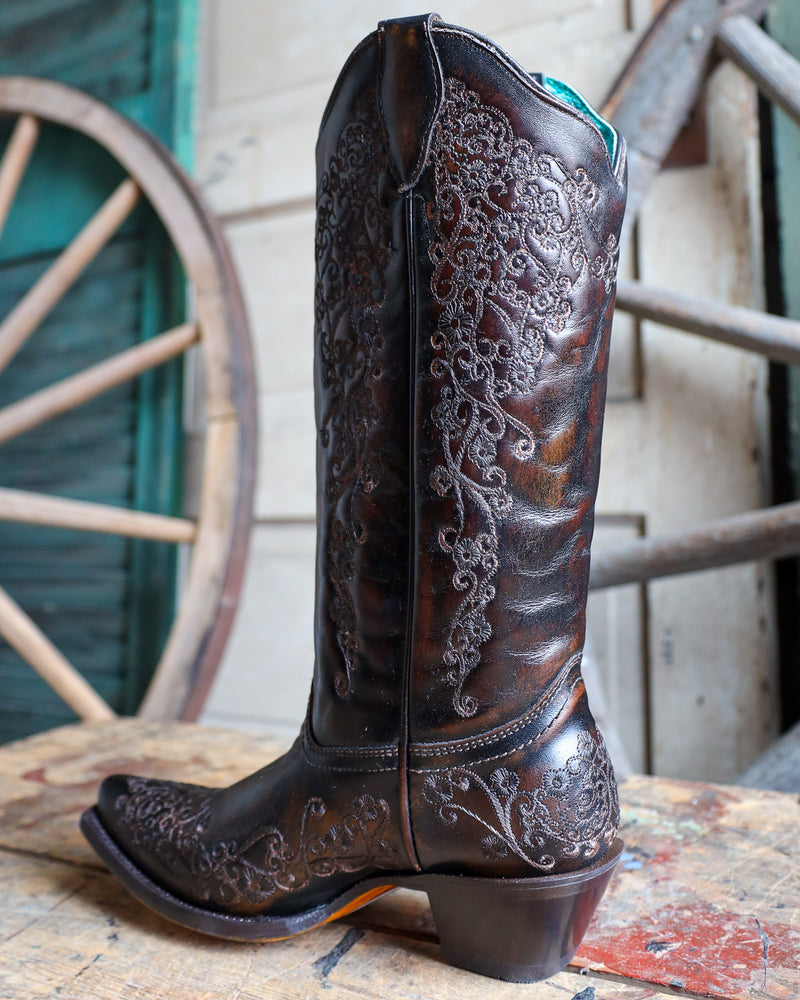 Corral Women's Floral Embroidery Boot