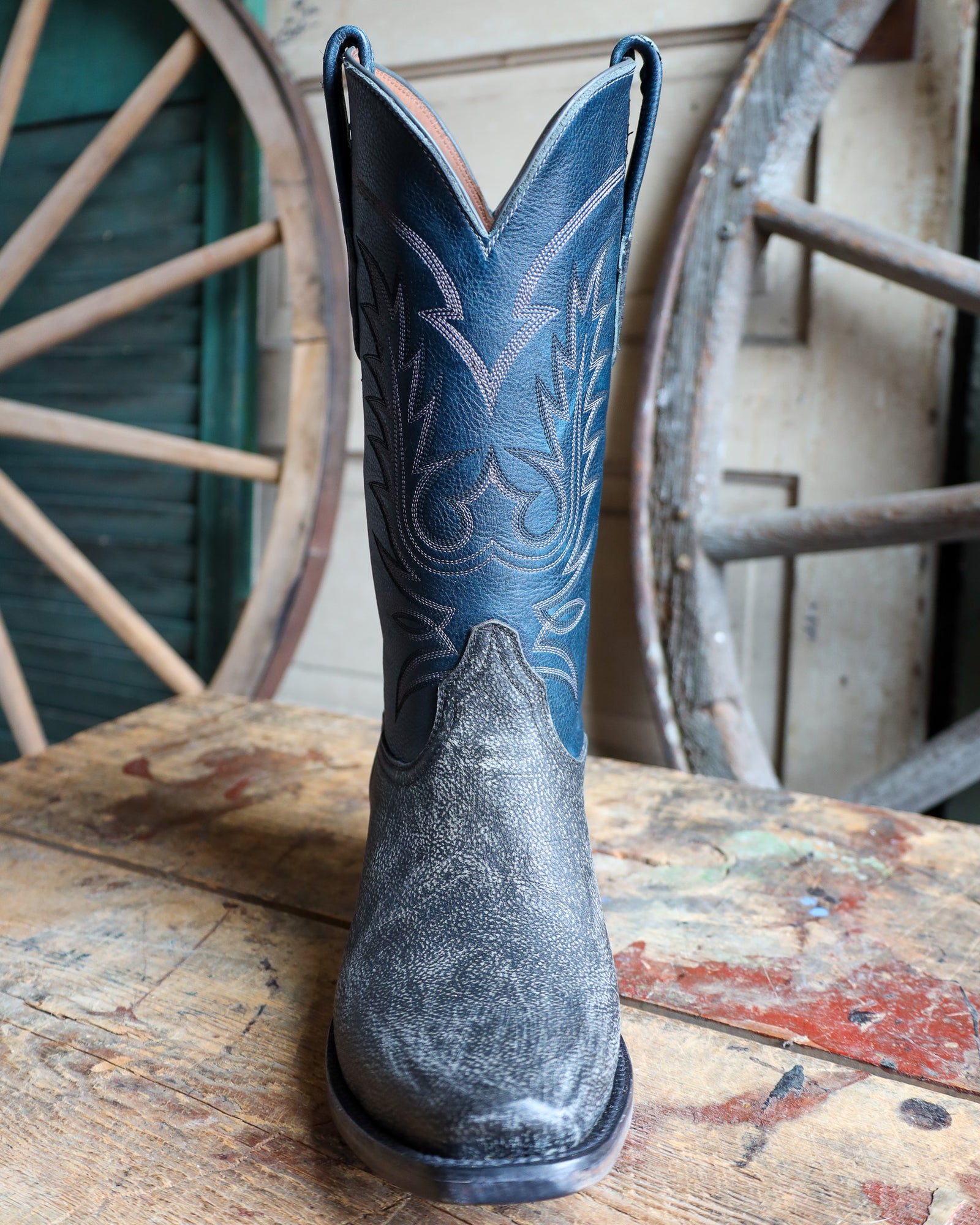 Maverick。専用。　ROCK CREEK スタジャン　USA Genuine Ostrich Brandy Wide Square Toe TMX200479 Tanner Mark