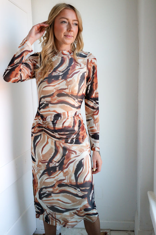 Caballero Collection Dianna Dress in Bushveld Haze Tan