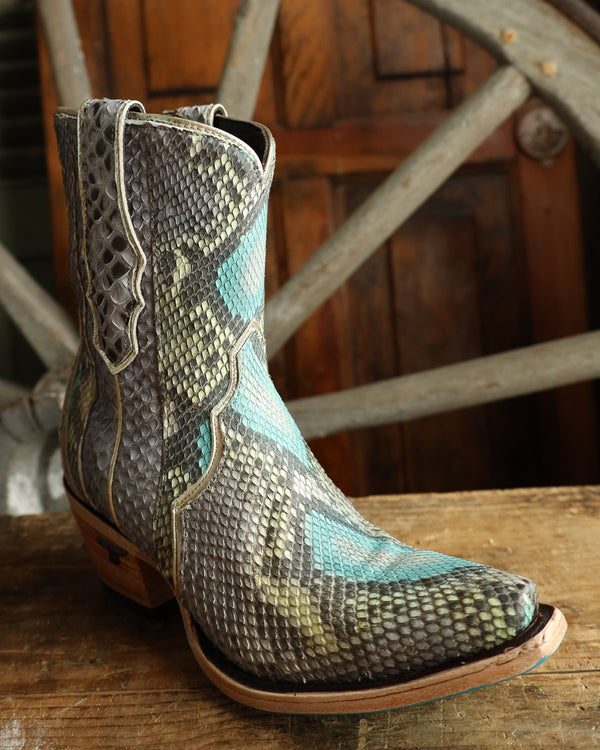 Lane Boots Vickson Exotic 7" Bootie - Blue Watercolor