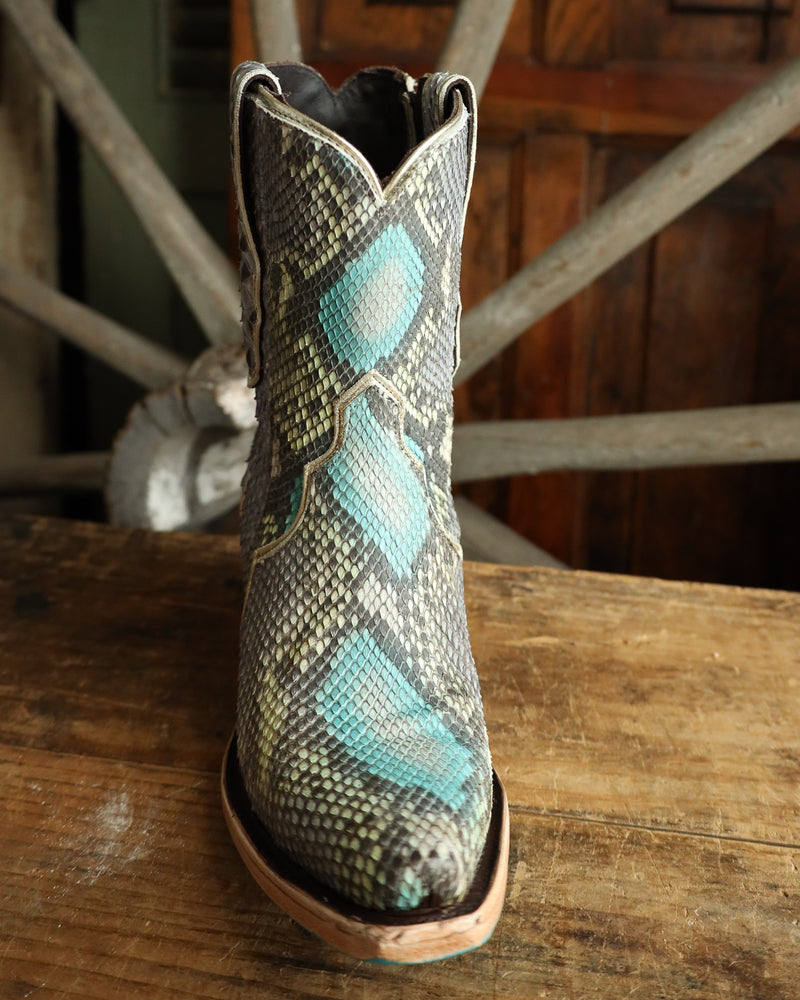 Lane Boots Vickson Exotic 7" Bootie - Blue Watercolor