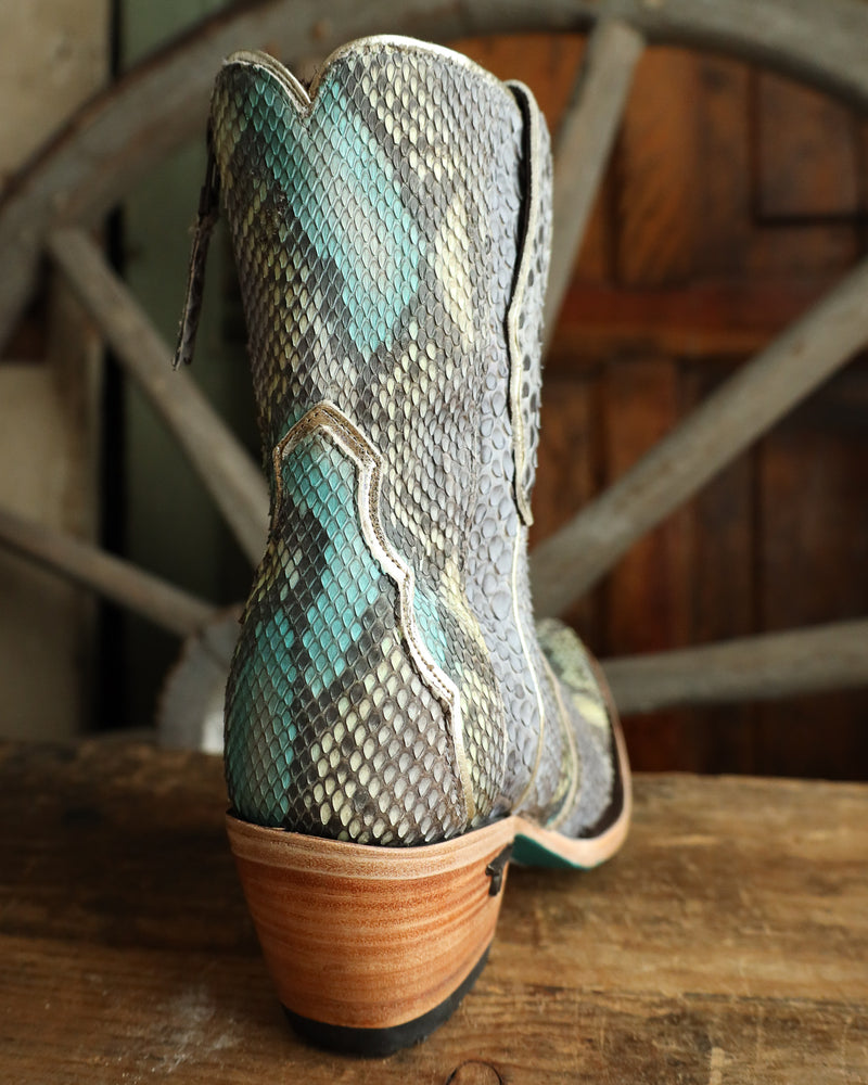 Lane Boots Vickson Exotic 7" Bootie - Blue Watercolor