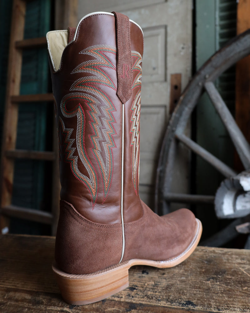 R. WATSON MEN'S  BROWN ROUGHOUT BOOT