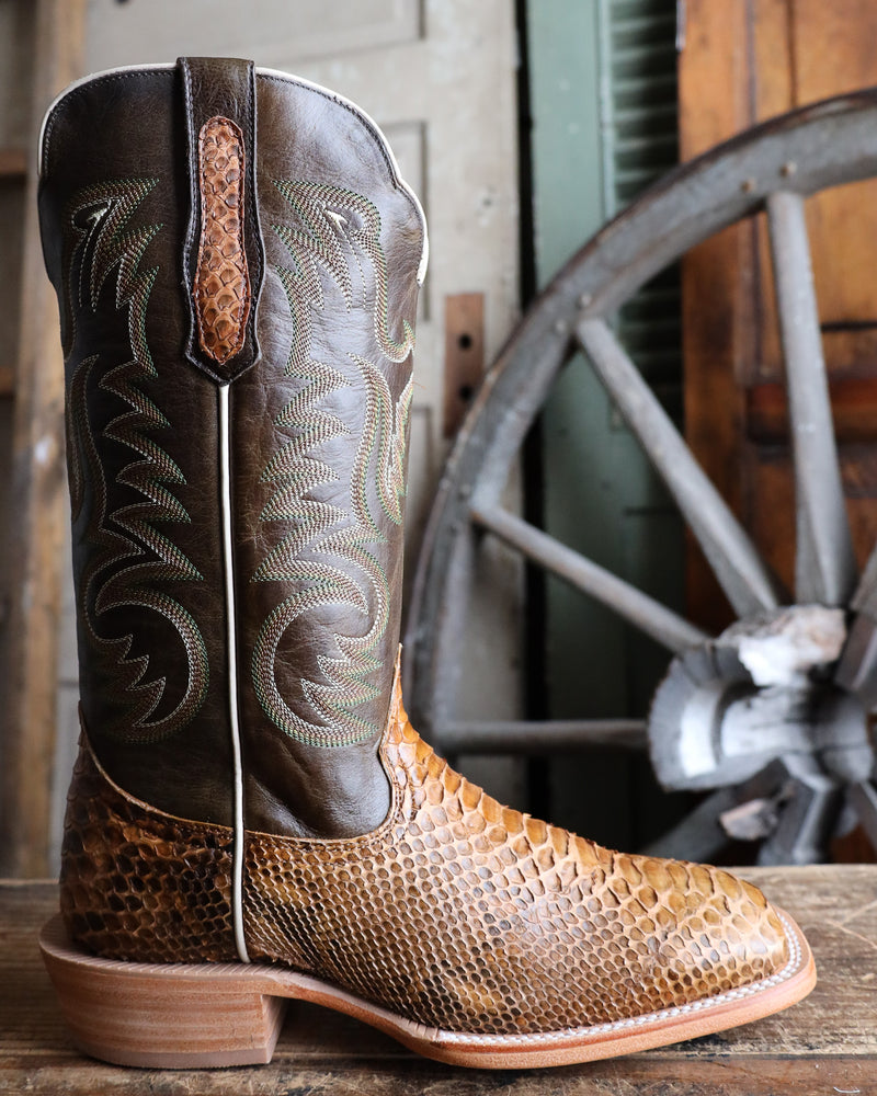 Leather Bottines Python Beige WATSON MEN'S SUEDED PYTHON BEIGE 13