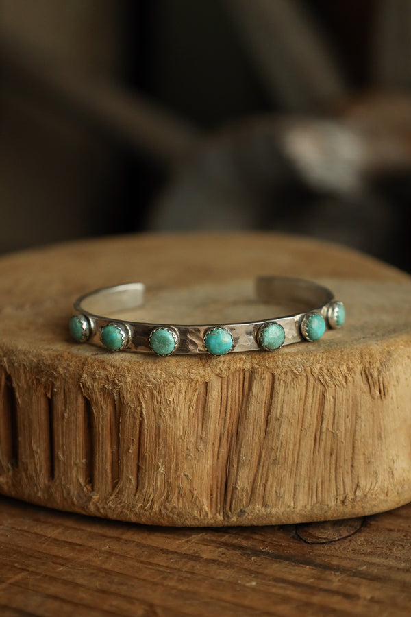 Richard Schmidt 6MM 7 Turquoise Rounds Cuff 