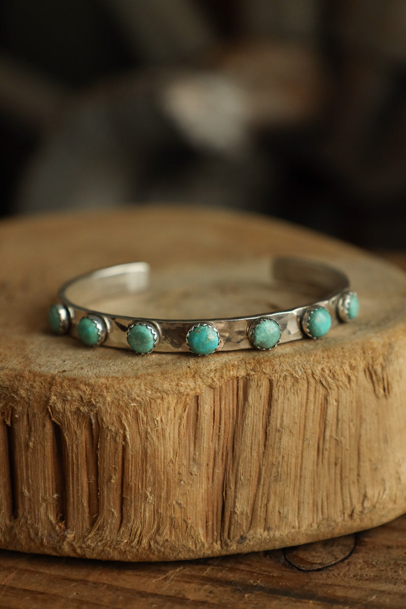 Richard Schmidt 6MM 7 Turquoise Rounds Cuff 