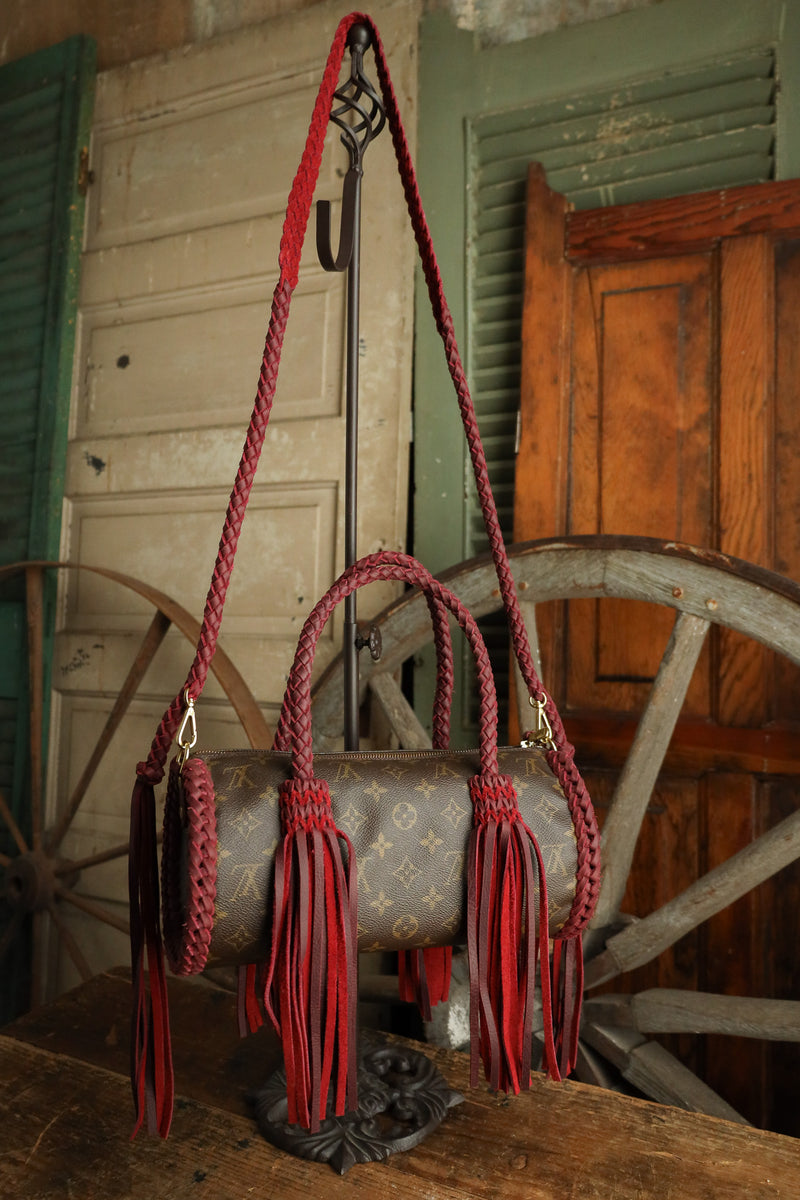 Leather and Vodka Papillon 40 Carrot Campitos Turquoise Bag