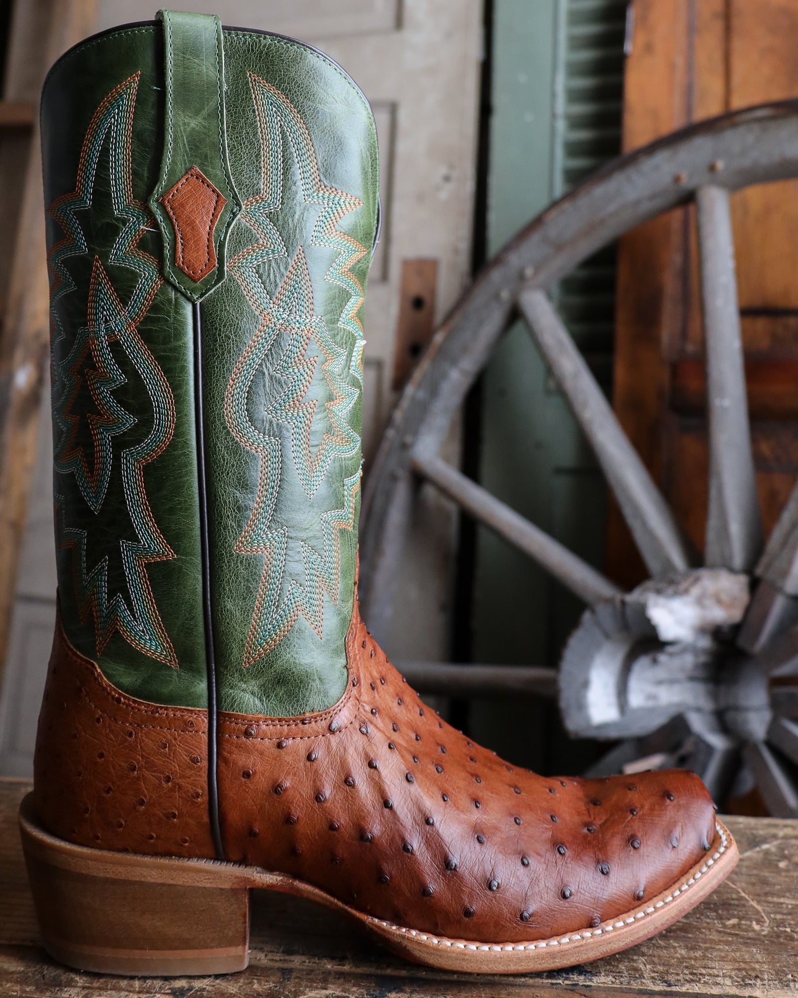 Cowboy Boots Ariat Gallup Cowboy Boots Mens Ostrich Skin Boots