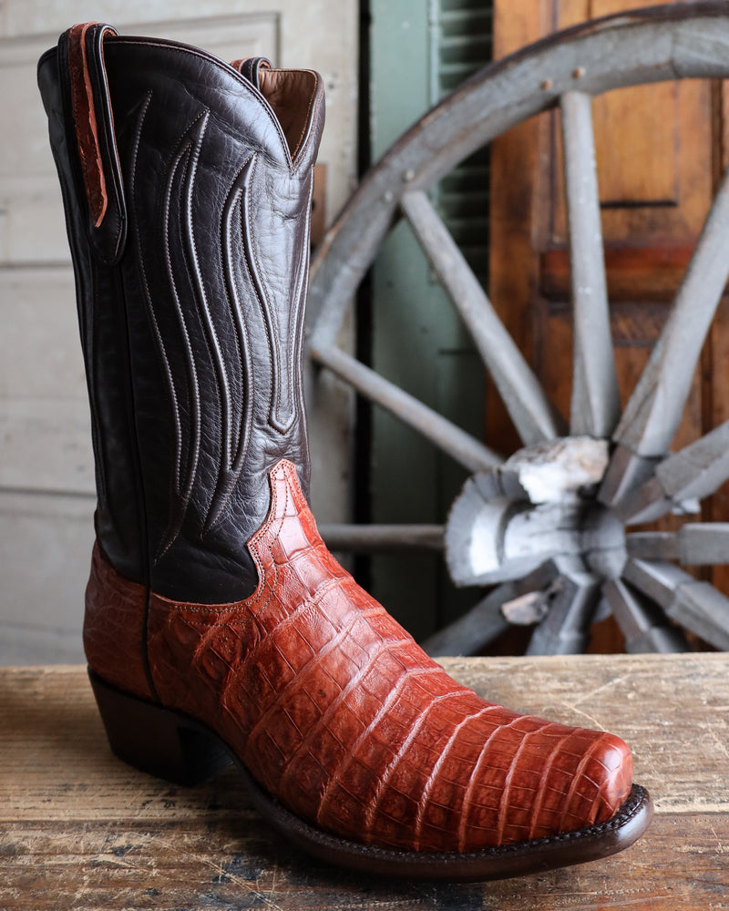 HYER MEN'S STOCKTON CAIMAN COGNAC BOOT 