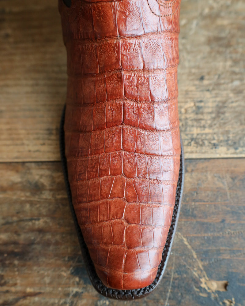 HYER MEN'S STOCKTON CAIMAN COGNAC BOOT 