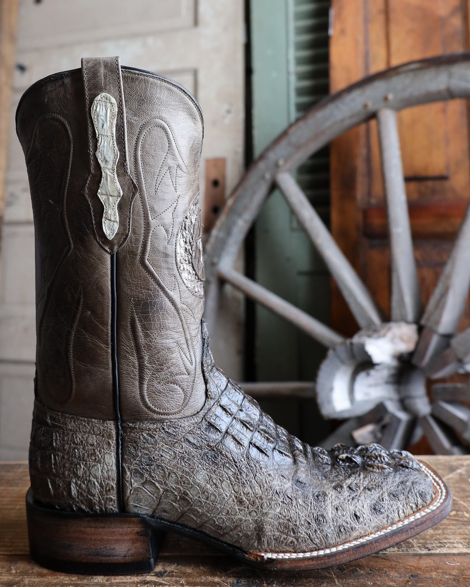 Black Jack Men s Lonestar Hornback Caiman Boot Maverick Fine Western Wear