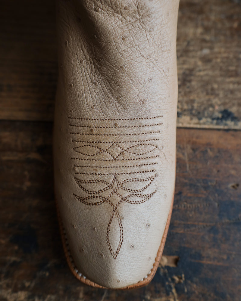 Justin Men's Maverick Vintage Tan Smooth Ostrich 13