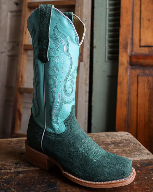 R. WATSON WOMEN'S TEAL ROUGHOUT MINT GOAT BOOT 