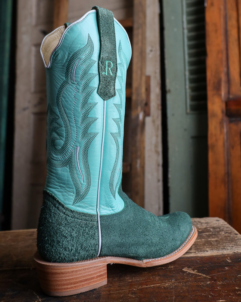 R. WATSON WOMEN'S TEAL ROUGHOUT MINT GOAT BOOT 