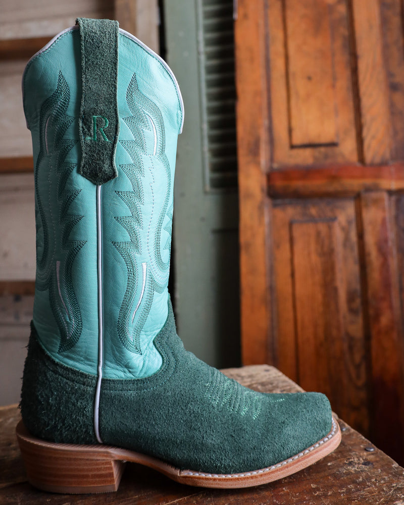 R. WATSON WOMEN'S TEAL ROUGHOUT MINT GOAT BOOT 