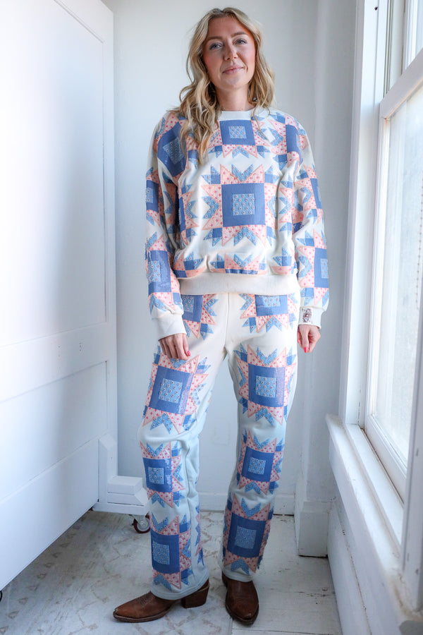 Queen Of Sparkles Patchwork Sweatshirt