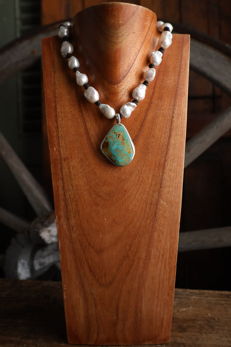 Love Tokens Julia 8Ct Royston, Diamond and Baroque Pearl Necklace