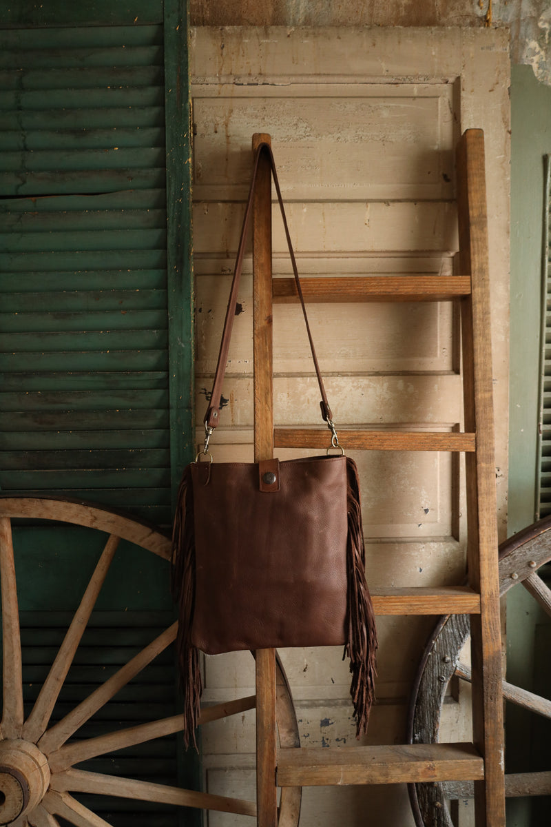 Two Bar West Hair On Hide Kansas With Turquoise Stone Handbag 