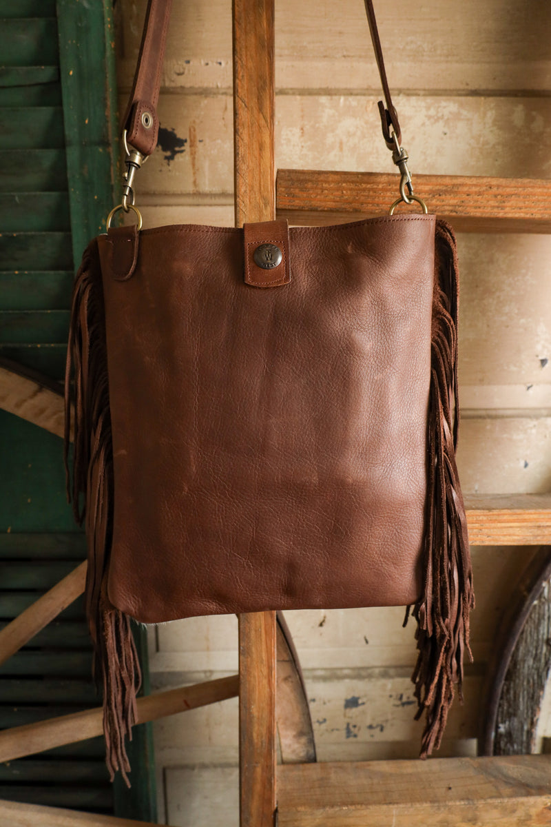 Two Bar West Hair On Hide Kansas With Turquoise Stone Handbag 