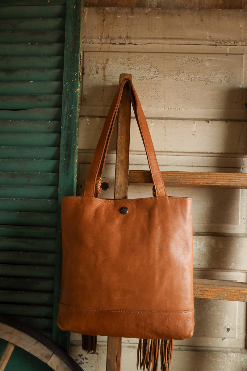 Two Bar West Cuero Small Tie Tassel Handbag 