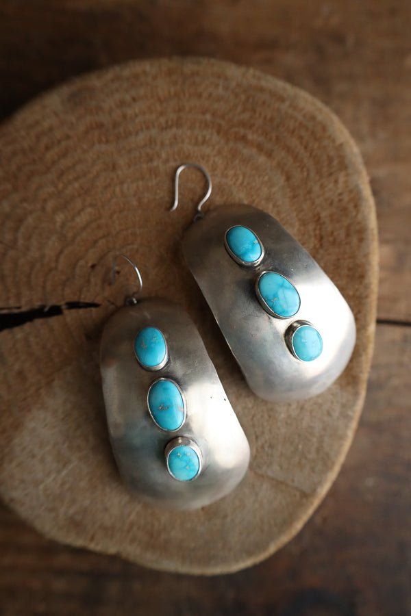 Love Tokens 3 Sonoran Turquoise Dome Concho Earring