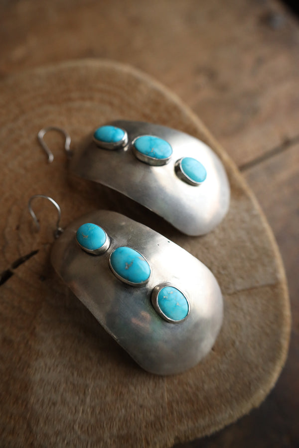 Love Tokens 3 Sonoran Turquoise Dome Concho Earring