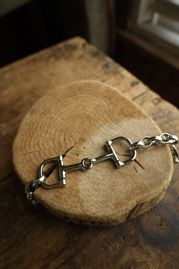 V2 Designs Silver Snaffles With Links Bracelet