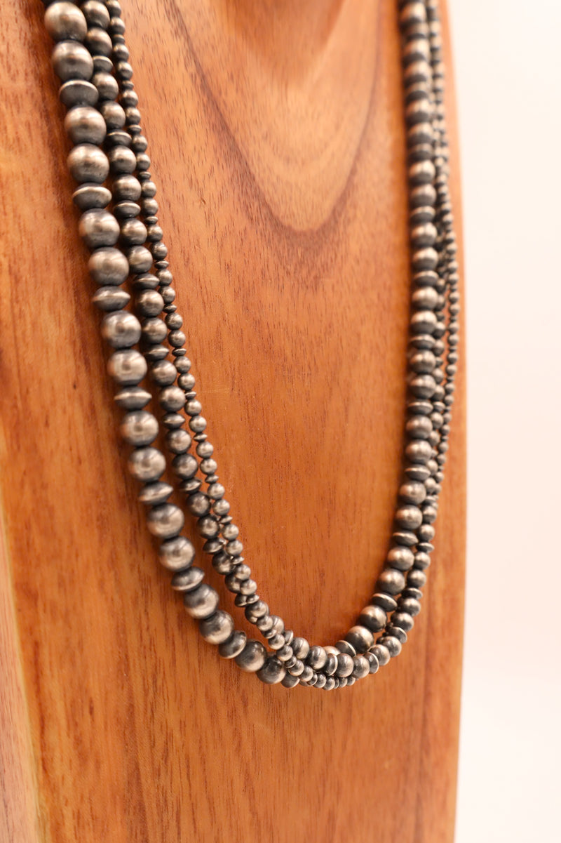 30” Triple strand Navajo pearls necklace