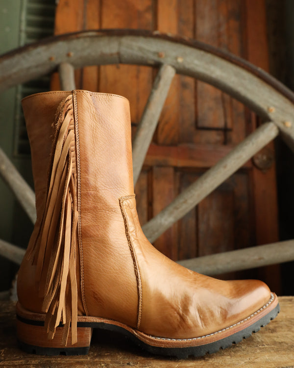 Stetson Women's Jenna Brown Calf Leather Ankle Boots