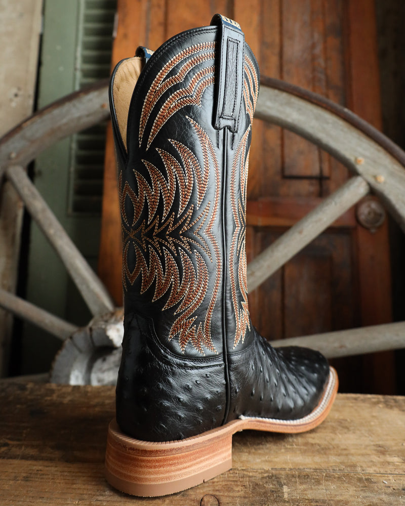 Hyer Men's Langdon Ostrich Black 13" Boot