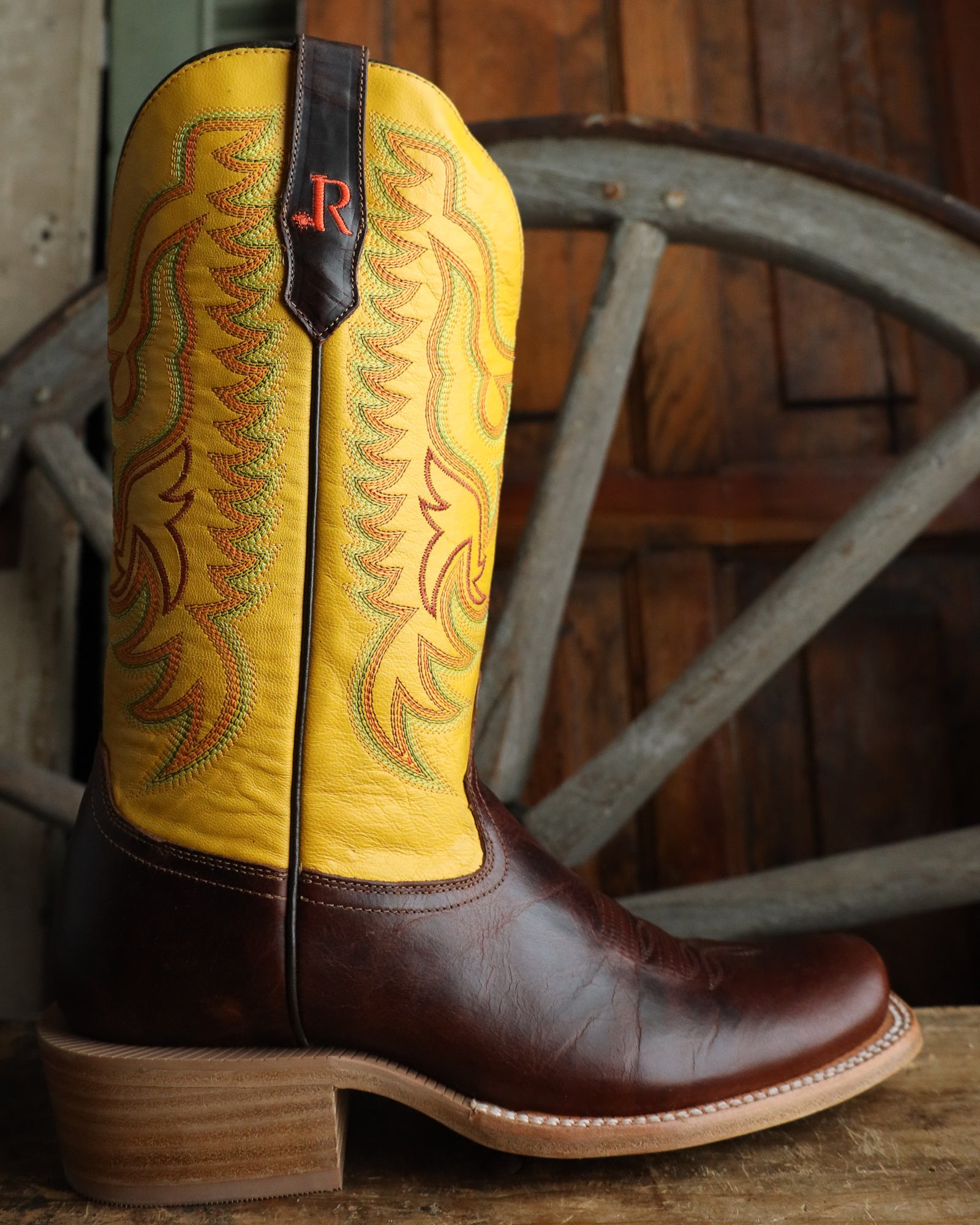 R. Watson Men's Cowhide Pecan Goat Top 13