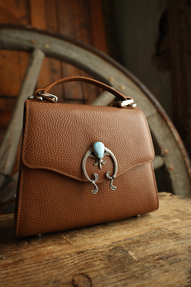 Lovleathers Saddle Tan Naja Handbag 