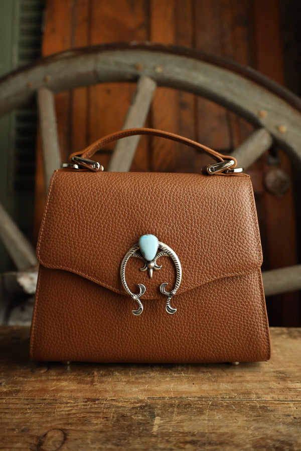 Lovleathers Saddle Tan Naja Handbag 