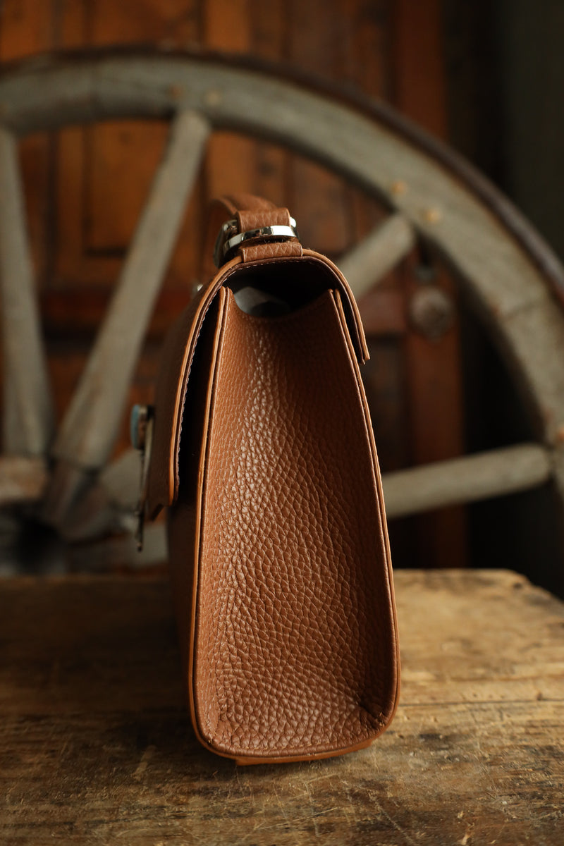 Lovleathers Saddle Tan Naja Handbag 