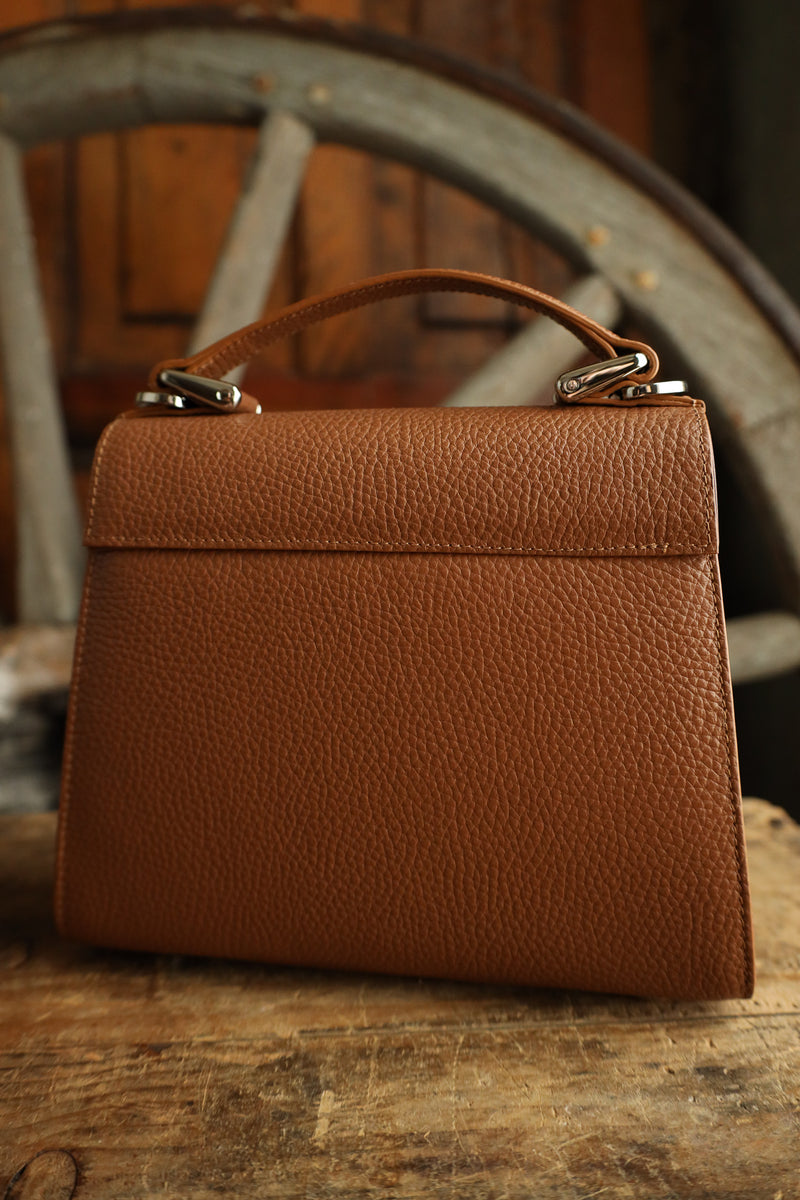 Lovleathers Saddle Tan Naja Handbag 