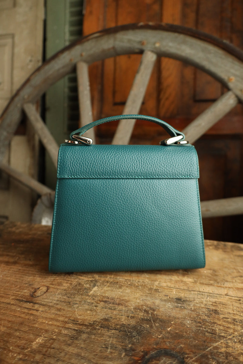 Lovleathers Lady Luck Horseshoe Teal Handbag