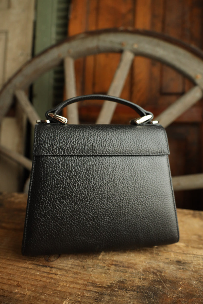 Lovleather Silver Horseshoe Black Bag 