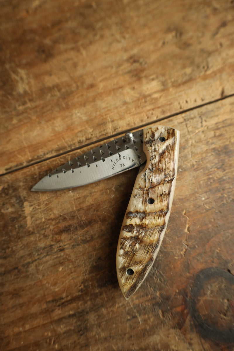 Niles City Knives Folding Ramhorn Knife