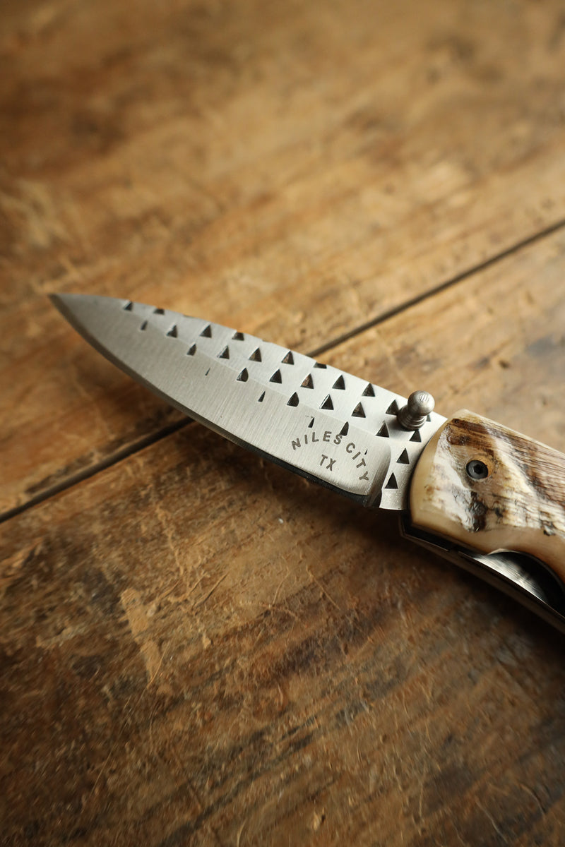 Niles City Knives Folding Ramhorn Knife