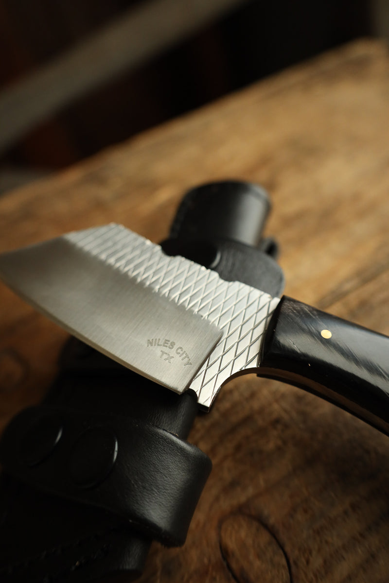 Niles City Knives Buffalo Tanto Blade Knife 