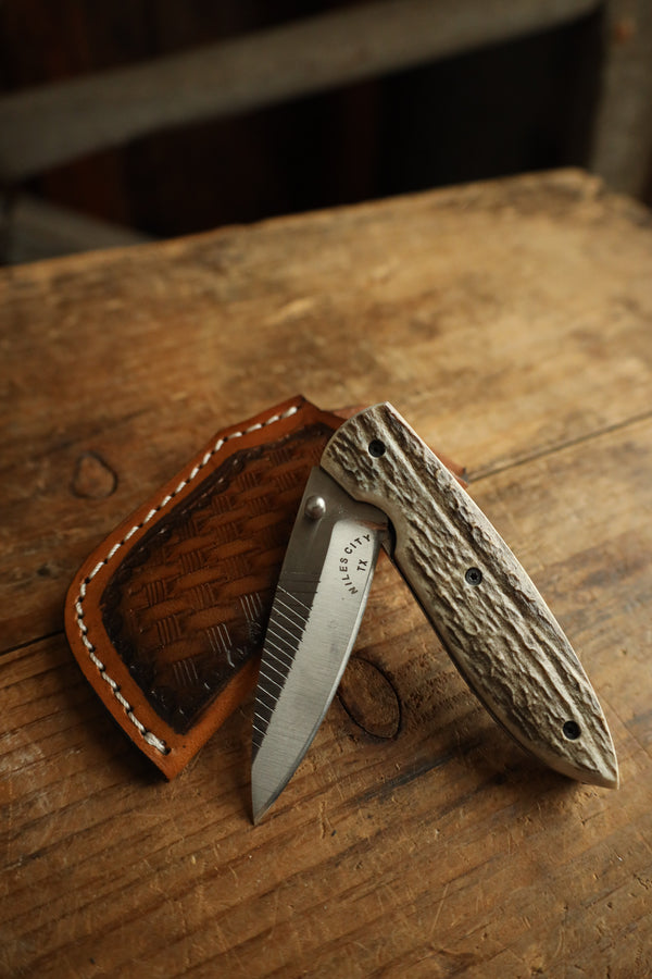 Niles City Knives Folding Deerstag Knife