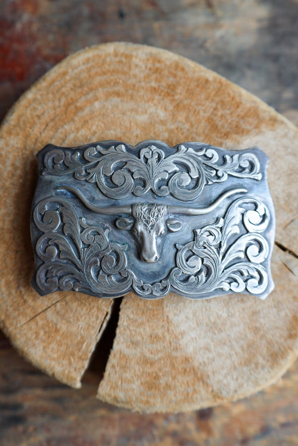 Comstock Heritage Medium Longhorn Trophy Buckle 