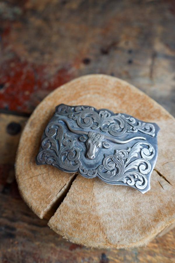 Comstock Heritage Medium Longhorn Trophy Buckle 