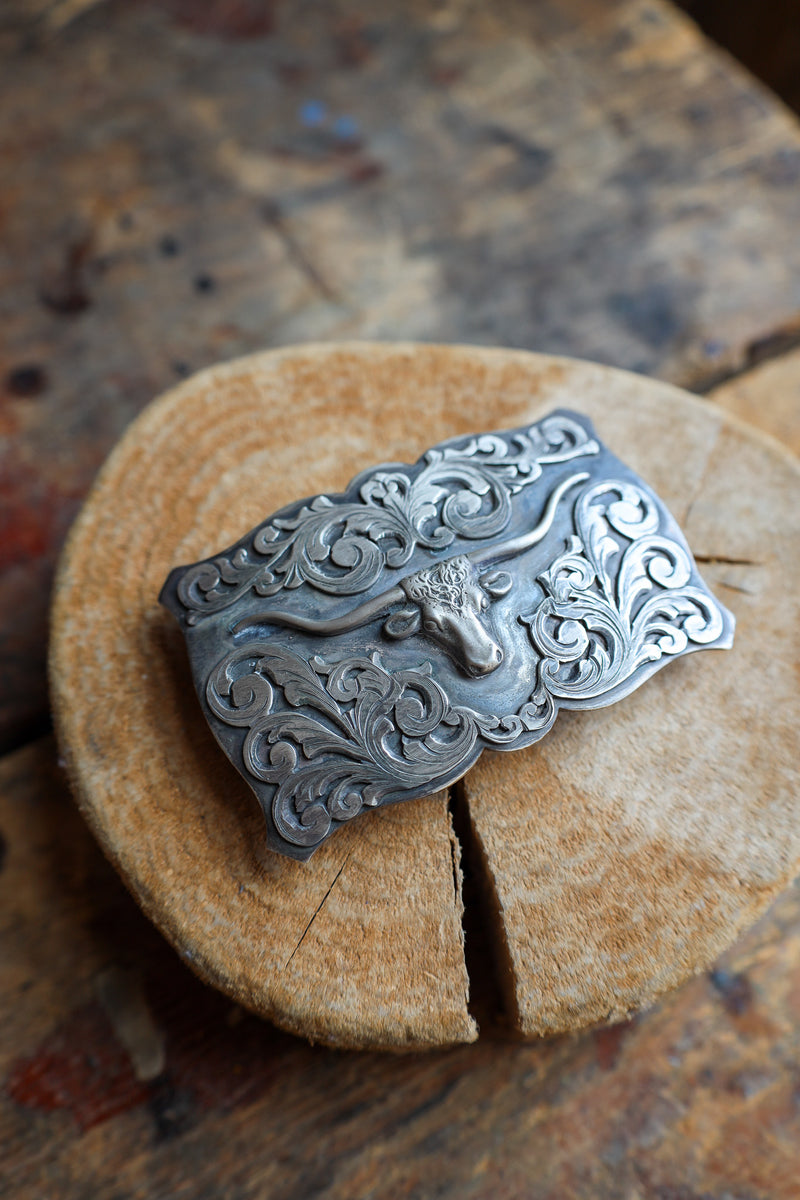 Comstock Heritage Medium Longhorn Trophy Buckle 