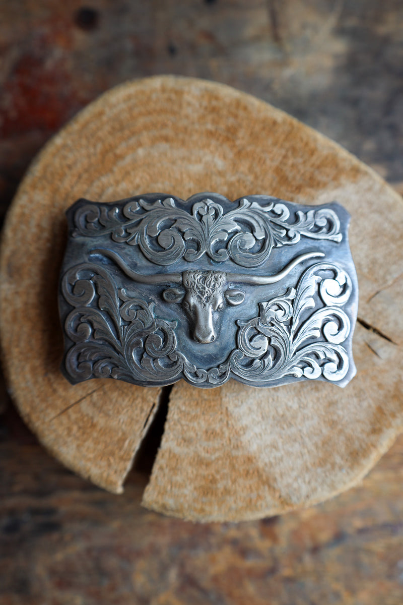 Comstock Heritage Medium Longhorn Trophy Buckle 