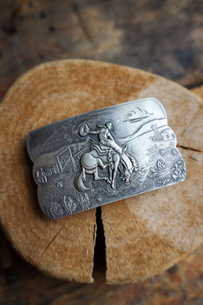 COMSTOCK HERITAGE BN BRONC RIDER BUCKLE