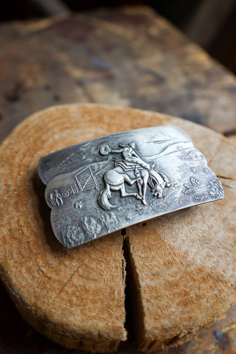 COMSTOCK HERITAGE BN BRONC RIDER BUCKLE